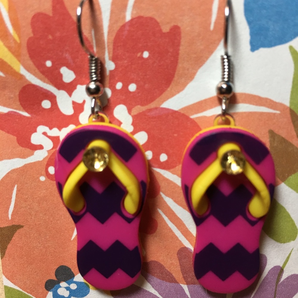 Bling Flip flop earrings